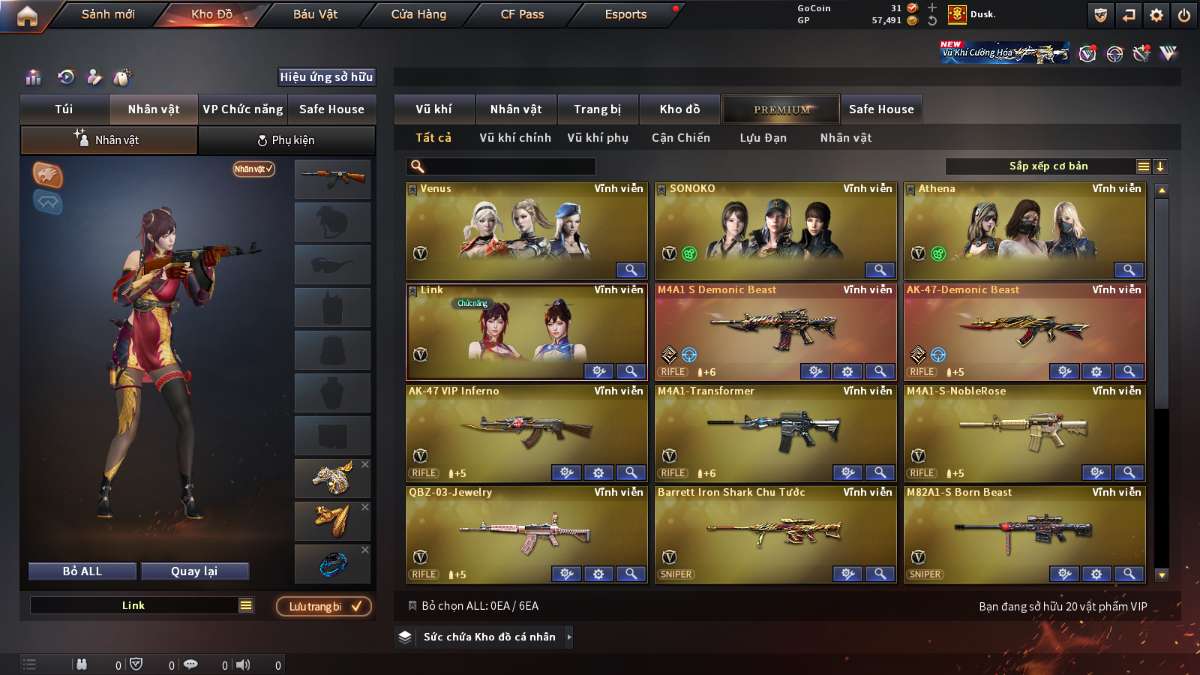 shop acc cf uy tin gia re